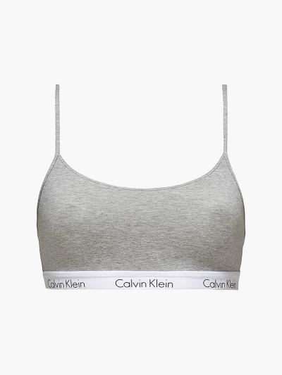 Calvin Klein Underwear HU251410 | Calvin Klein Modern Cotton Női String Bralette Szürke